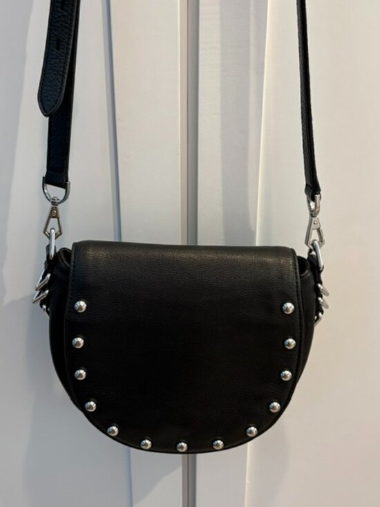 Rebecca Minkoff Handbags - REBECCA MINKOFF Pebbled leather studs biker bag